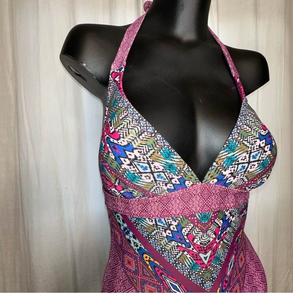 NWT PrAna Size Small Lahari One Piece Swimsuit Pomegranate Marrakesh E34 - Picture 6 of 9